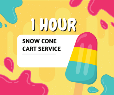 Snow Cone Cart Service - 1 Hour