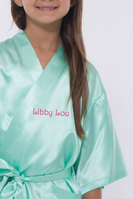 Party Add On - Satin Robe Personalized