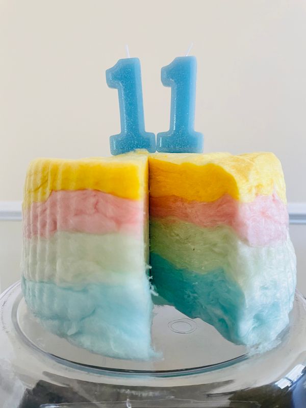 Cotton Candy Cake - Rainbow 12&quot; round