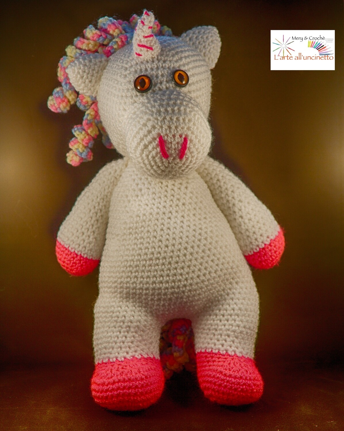 amigurumi, unicorno, mini pony