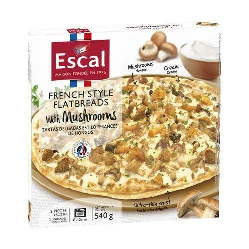 Escal Mushroom Flatbread 2 ct / 270 g / 3.5 oz