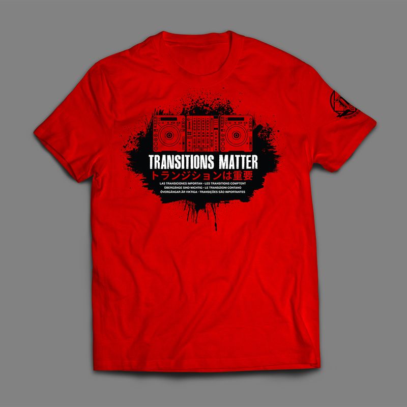 Transitions Matter Red T-shirt