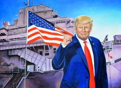 "TRUMP STRONG" OIL PAINTING