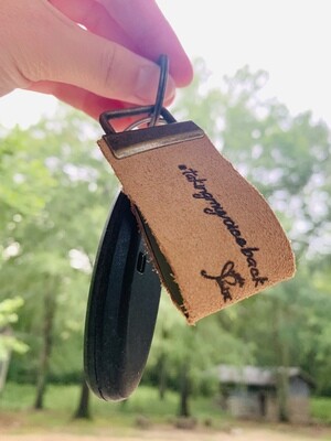"Taking My Voice Back" Handmade Leather Keychain