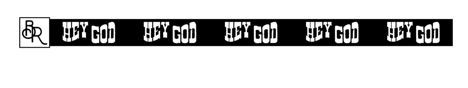 &quot;Hey God&quot; Elastic Bracelet