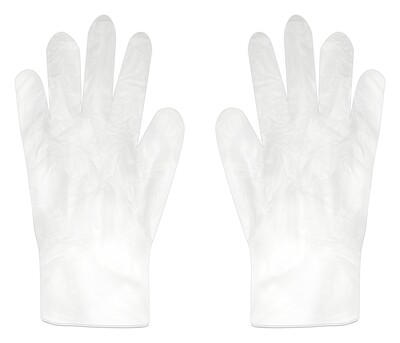 Powder Free Clear Vinyl Gloves (Box of 100) Powder Free Clear Vinyl Gloves (Box of 100)