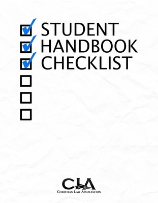 Student Handbook Checklist
