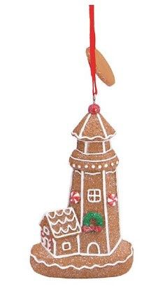 Gingerbread Lighthouse Ornament