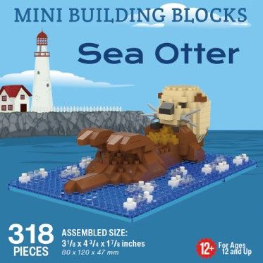 Sea Otter Mini Building Blocks