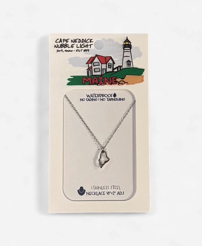 Necklace: Maine Outline