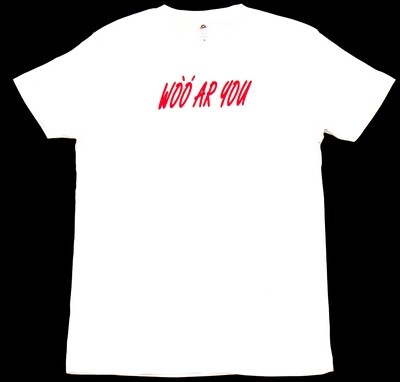 White Logo Tee