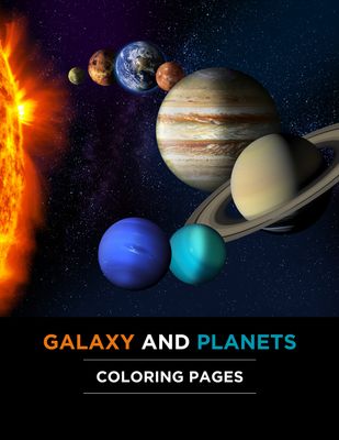 Galaxy And Planets Coloring Pages