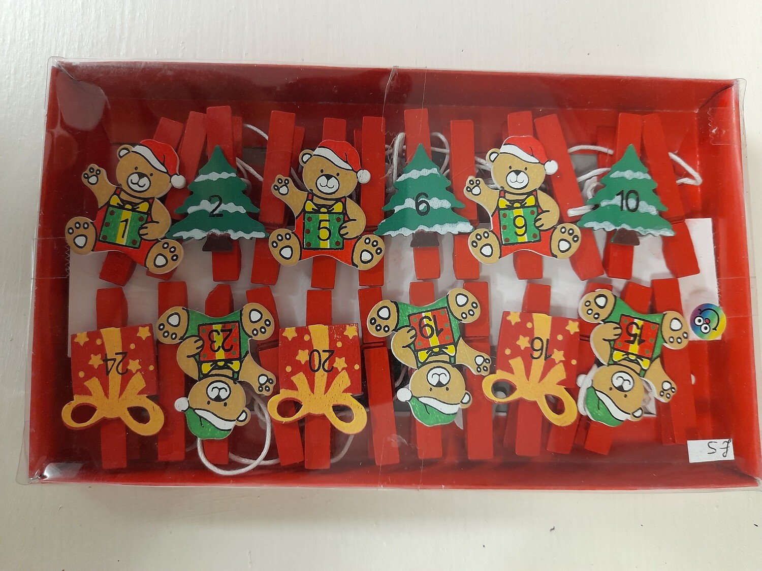 Advent Calendar Pegs Reduced to £2.50