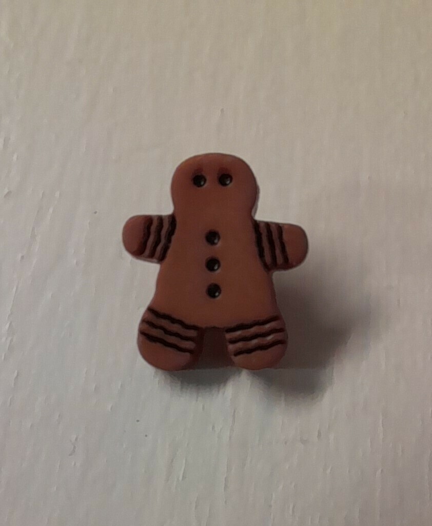 Buttons - Gingerbread Man