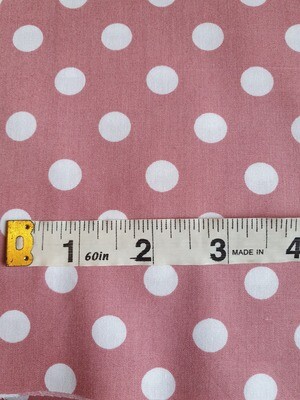 Dotty - Polka Dots - Pink with white spots