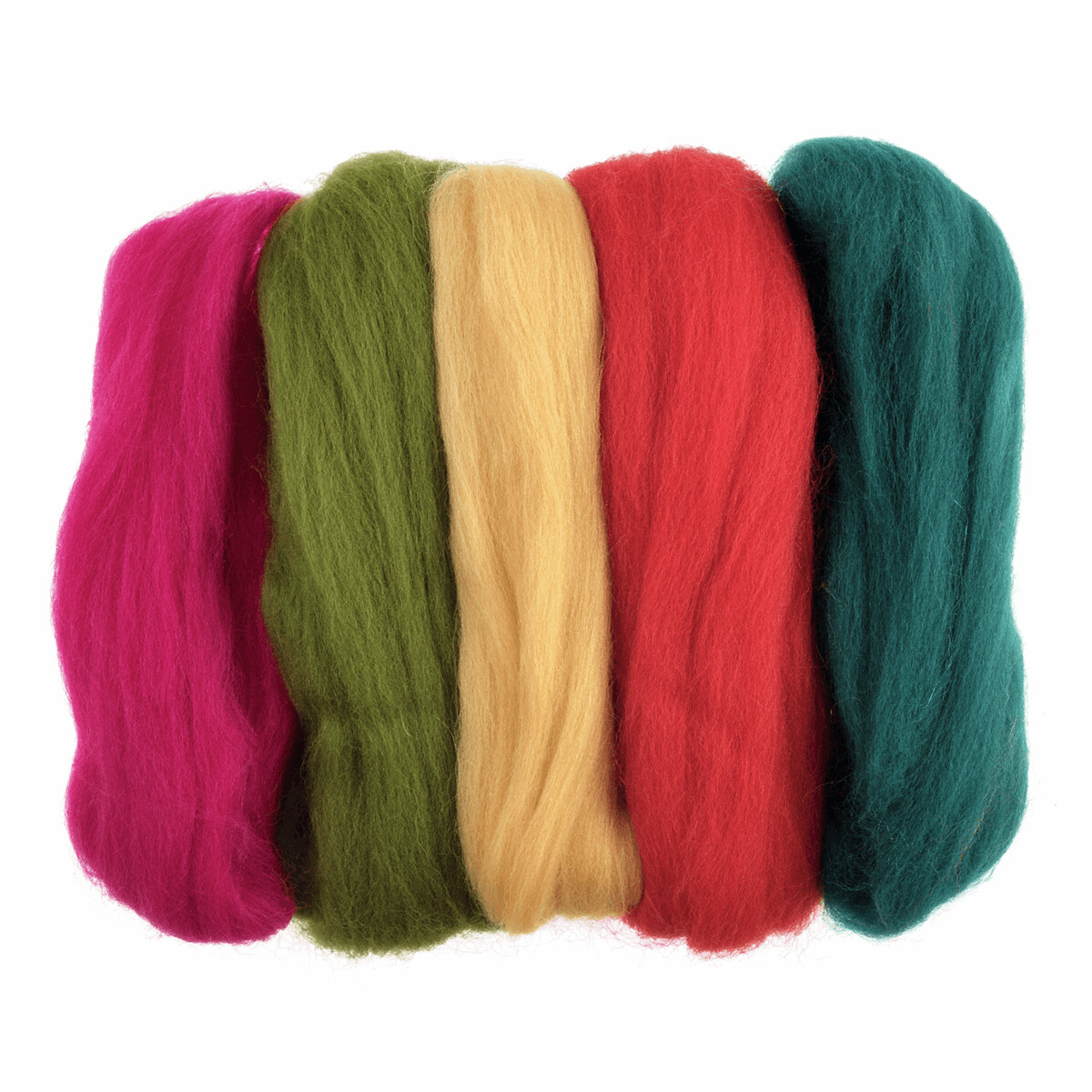 Natural Wool Roving - bright