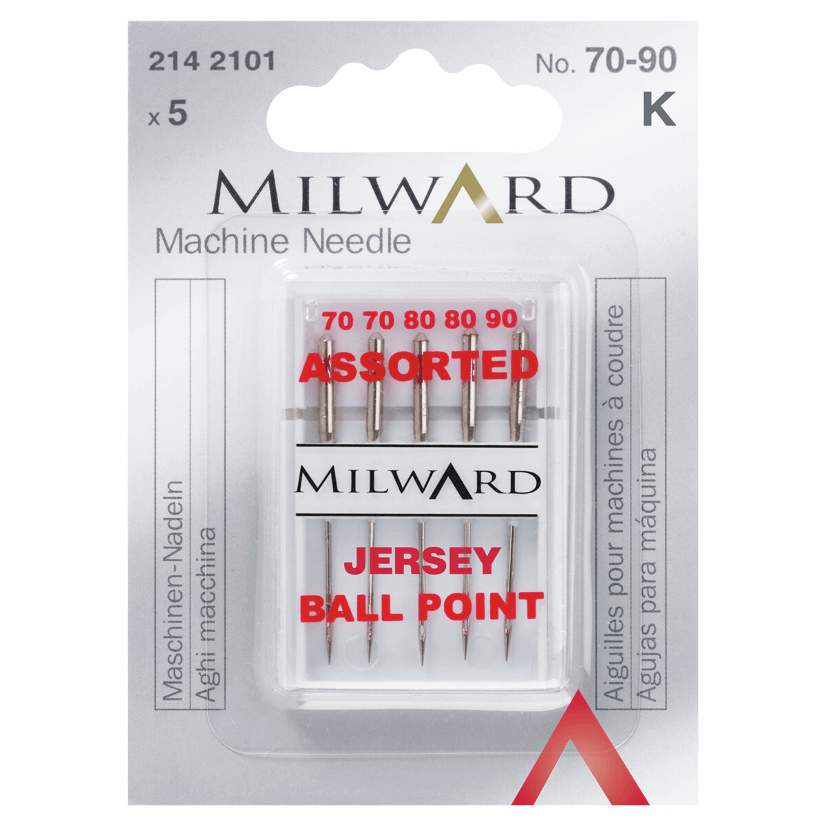Milward Machine Needles Jersey Assorted 70-90