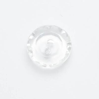 Button 14mm four hole Clear