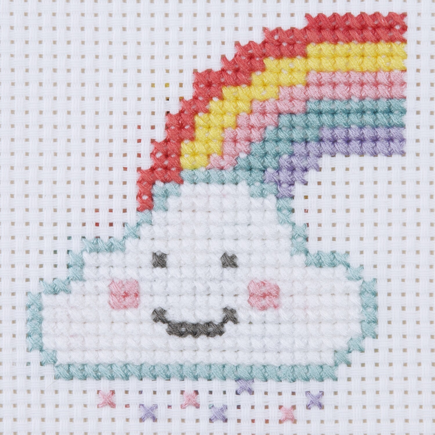 Counted Cross Stitch: 1st Kit: Rainbow Cloud