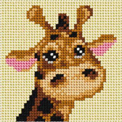 My first embroidery-  Giraffe