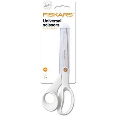 Scissors: General Purpose: White: 21cm/8.25in