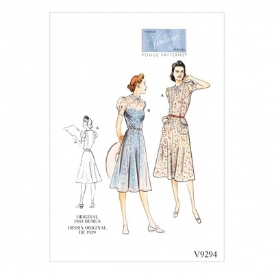 Vogue Vintage Sewing Pattern V9294 E5 14-22