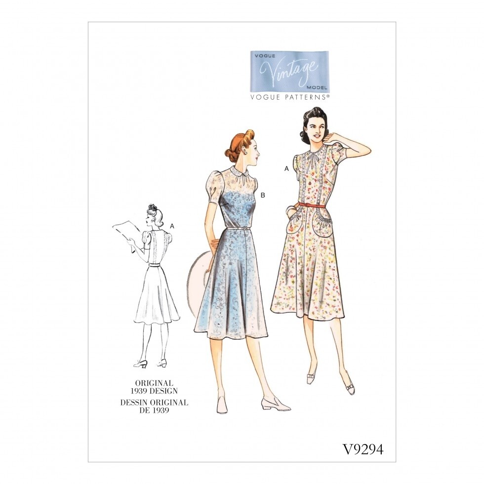 Vogue Vintage Sewing Pattern V9294 A5 6-14