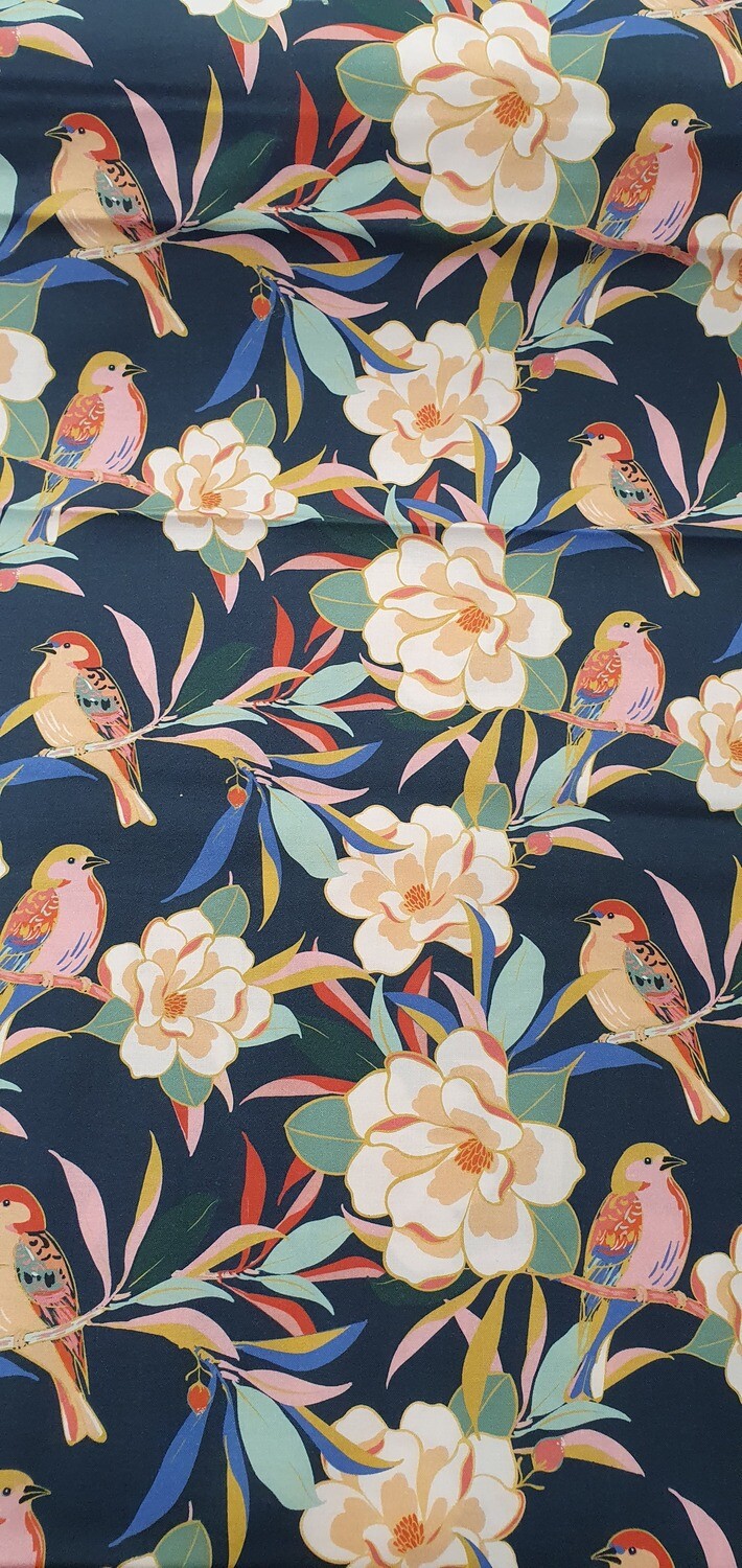 Paintbrush Studios - Magnolia Wonderland Navy birds