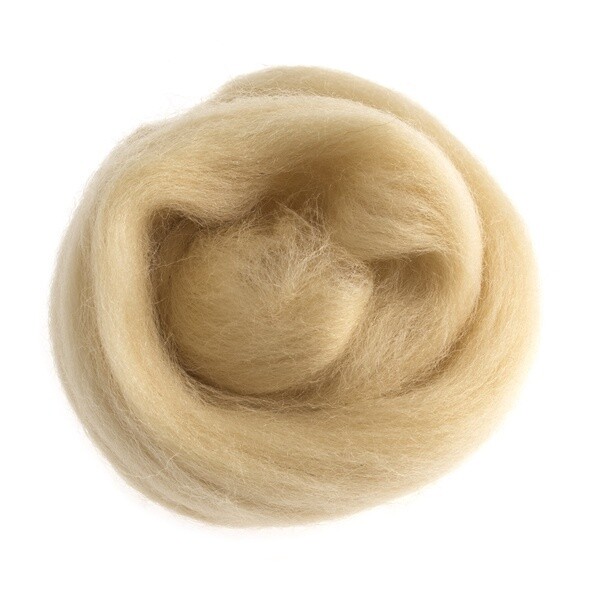 Natural Wool Roving 10g