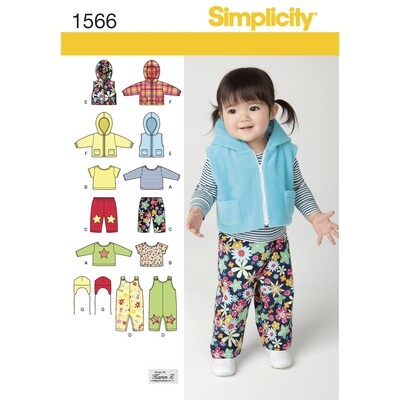 Simplicity Sewing Pattern 1566 XXS-L