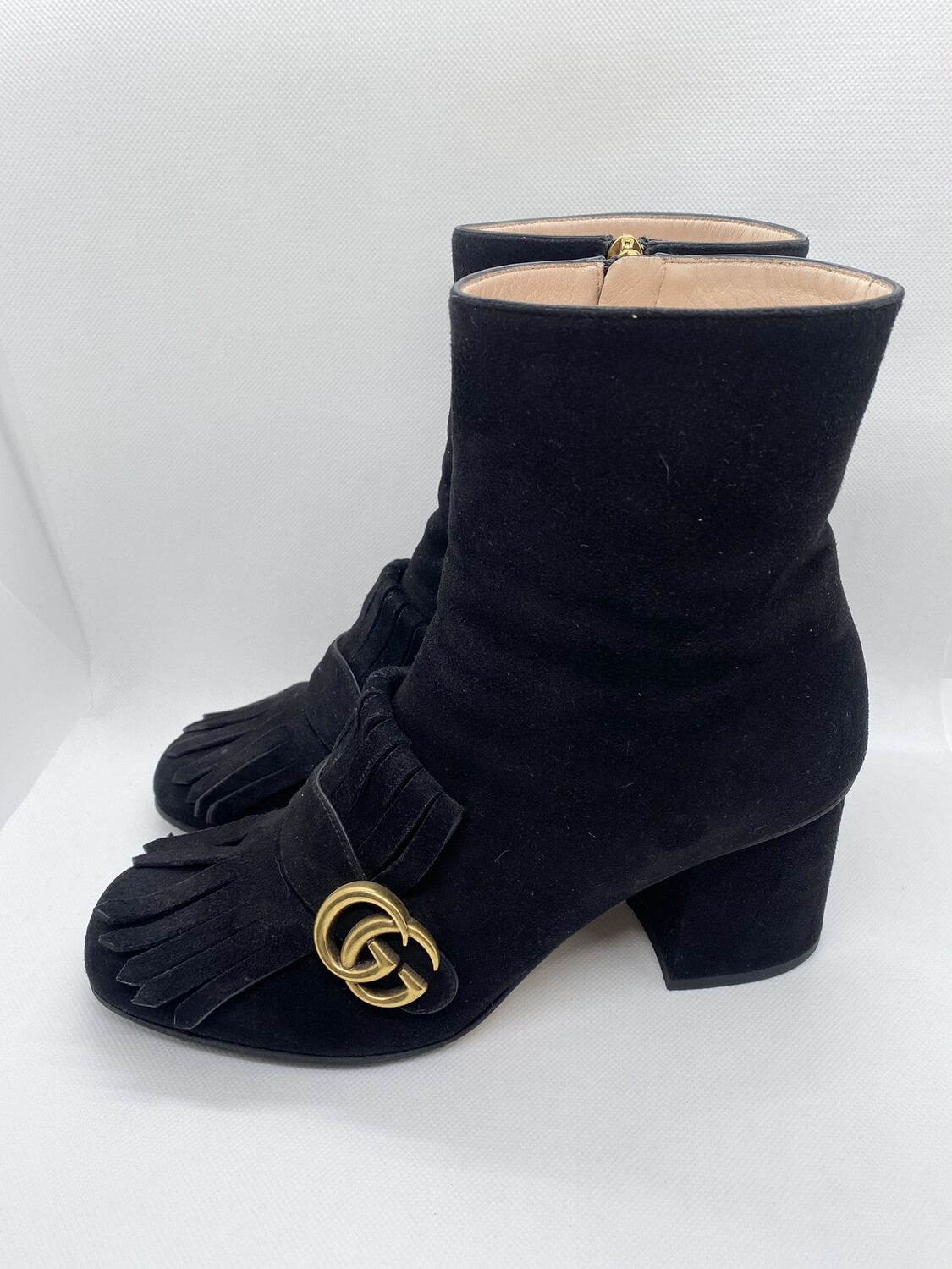 gucci black suede boots