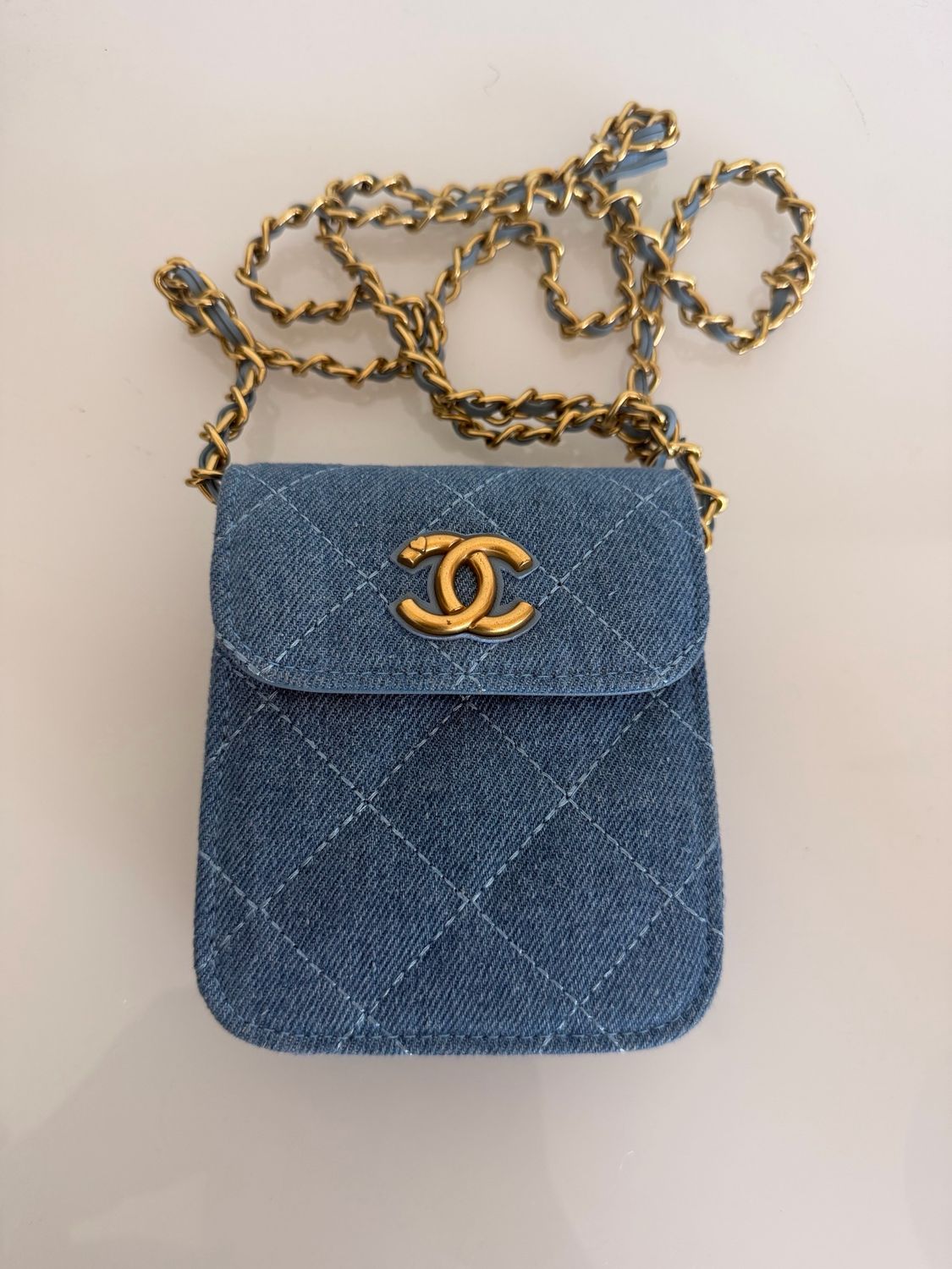 Chanel Denim Mini Crossbody Bag