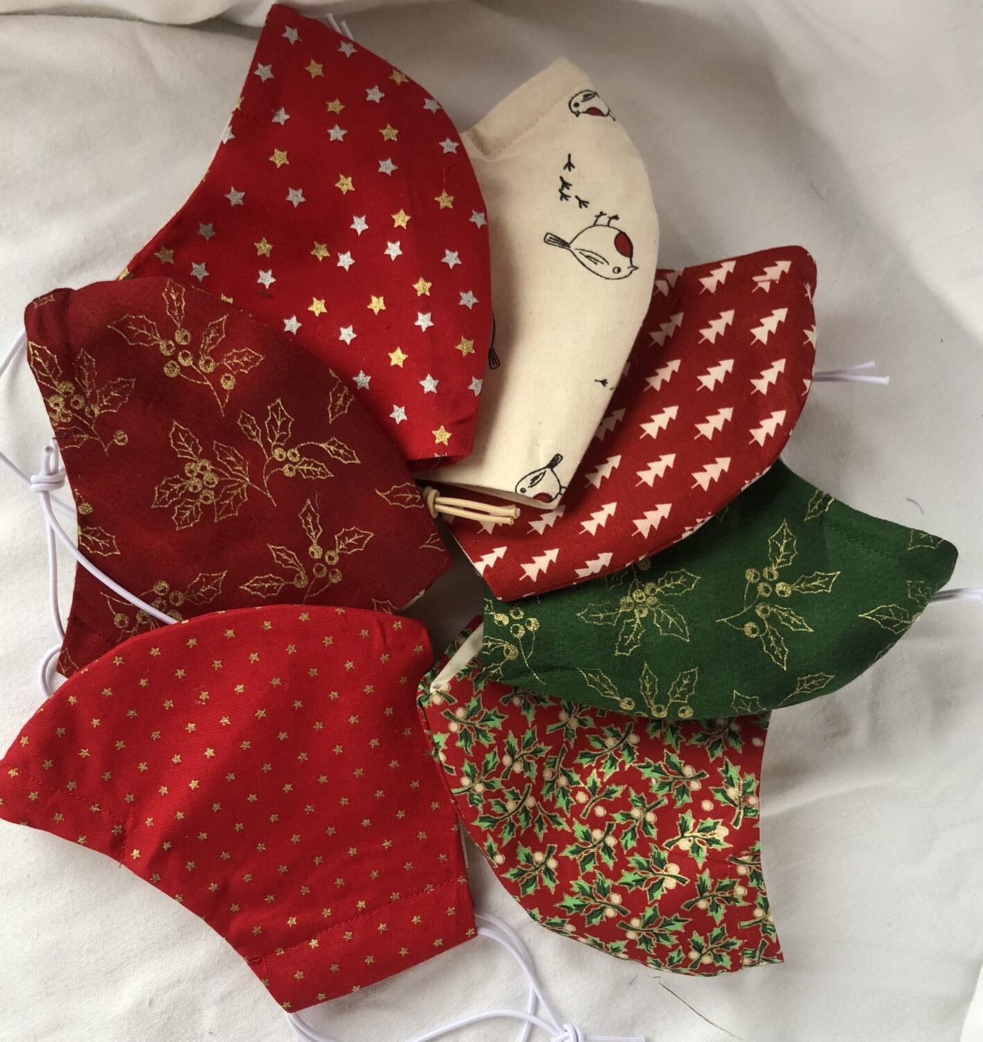 Christmas Print 100% cotton Face Mask was £12.50 all now £5 while stocks last