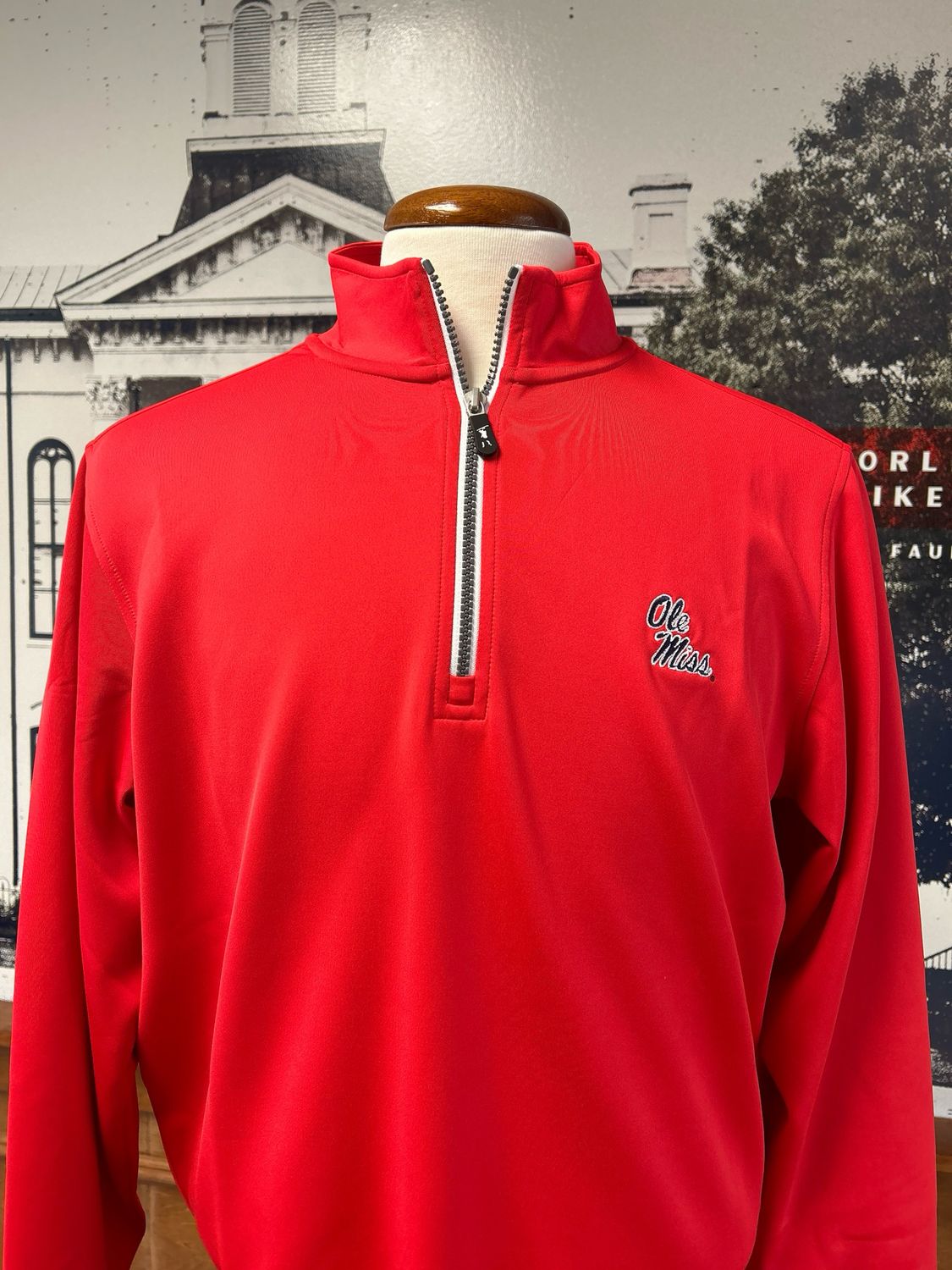 Fairway &amp; Greene Caves 1/4 Zip Pullover &quot;Red&quot;