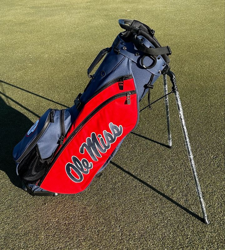 Titleist Players 4 Ole Miss Script Bag &quot;Red/Navy&quot;