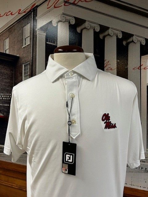 FJ Solid Lisle White &quot;Ole Miss&quot;