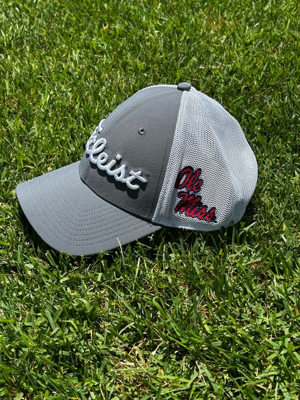 Titleist Tour Performance Mesh Grey/White &quot;Ole Miss&quot;