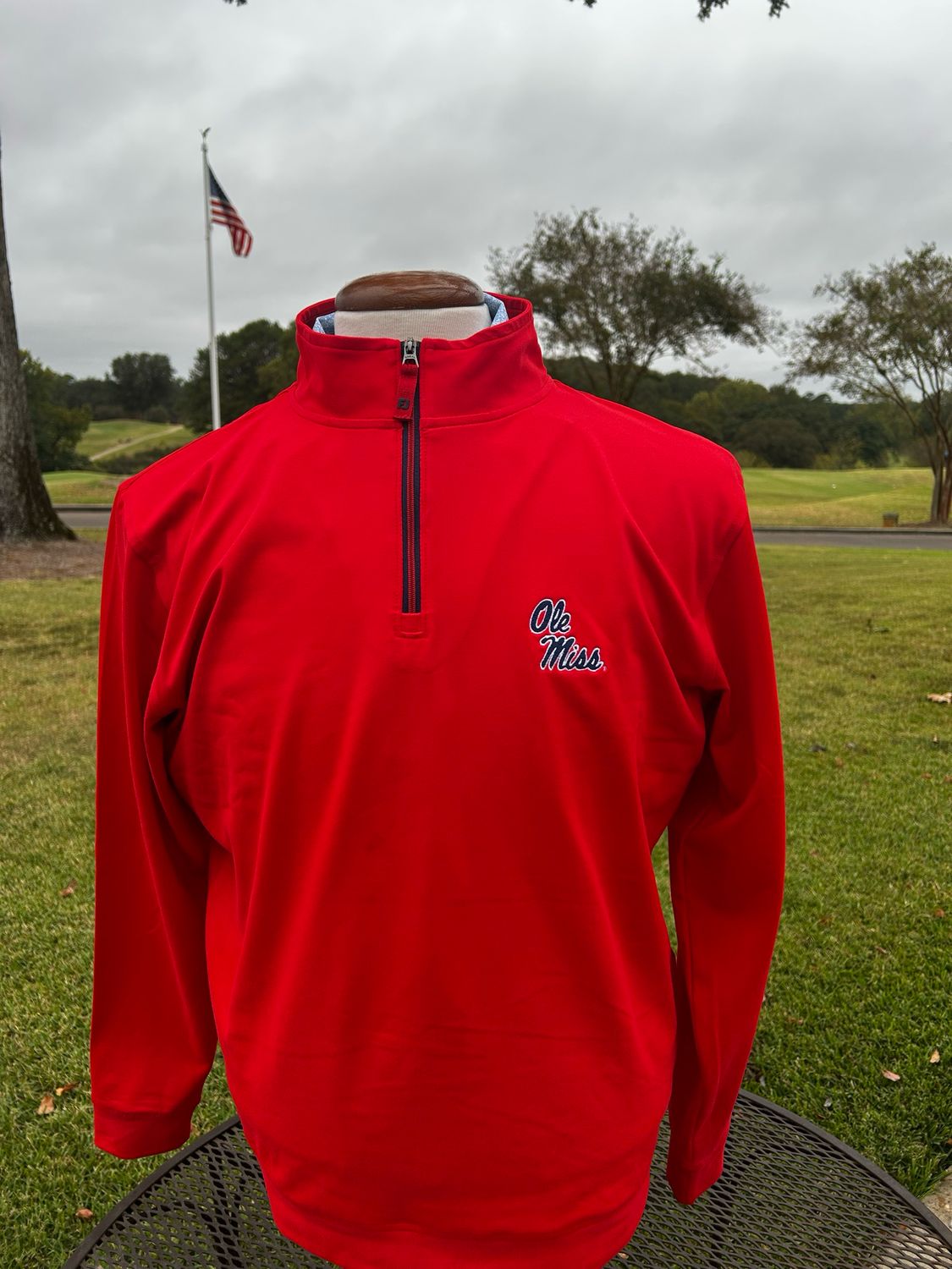 FJ Approach Quarter-Zip Red