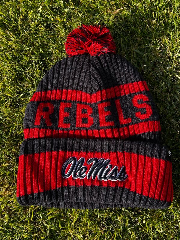 '47 Brand Winter Cuff Knit Red/Navy "Ole Miss"