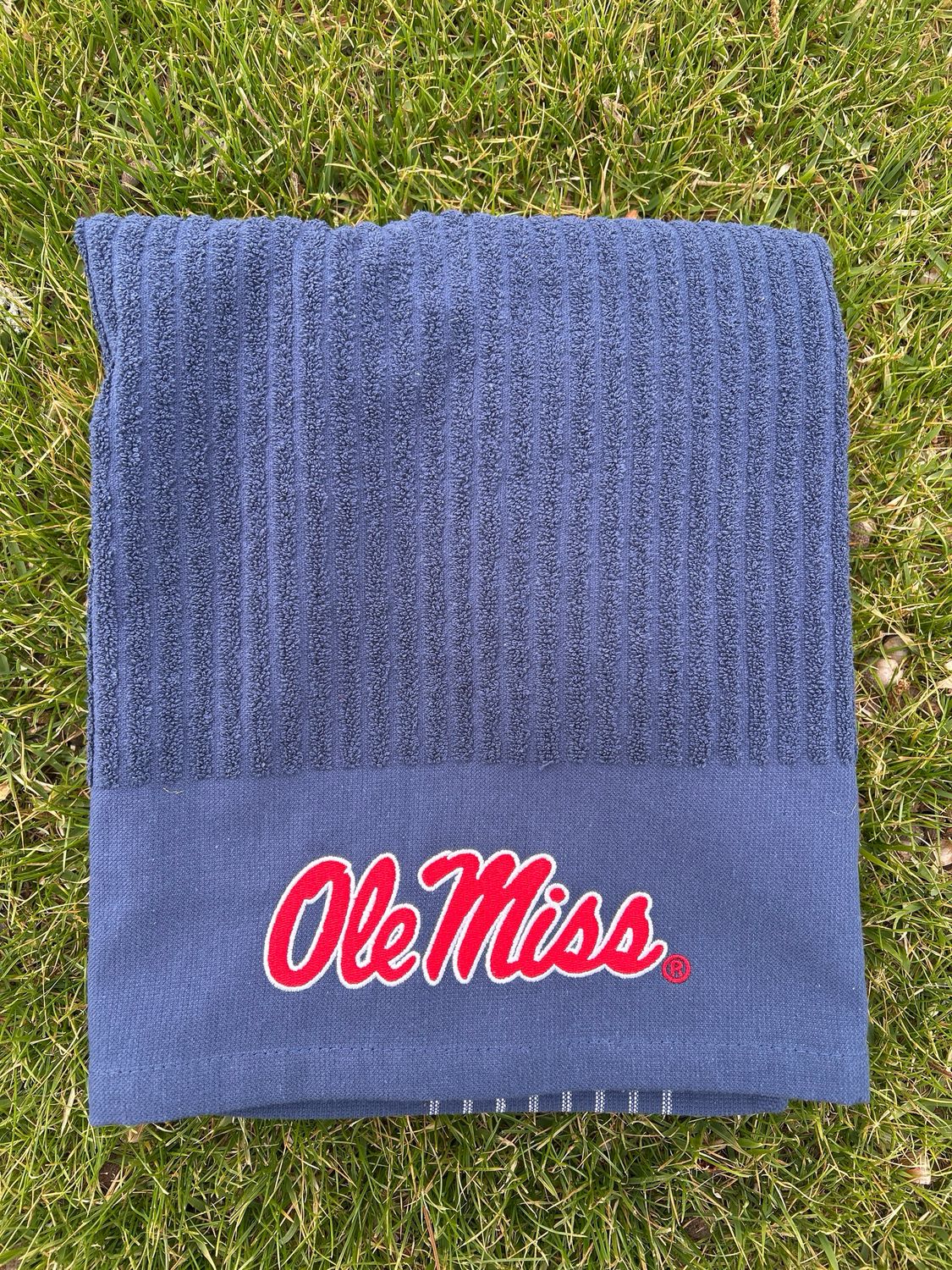 Ole Miss Caddy Towel (Navy)