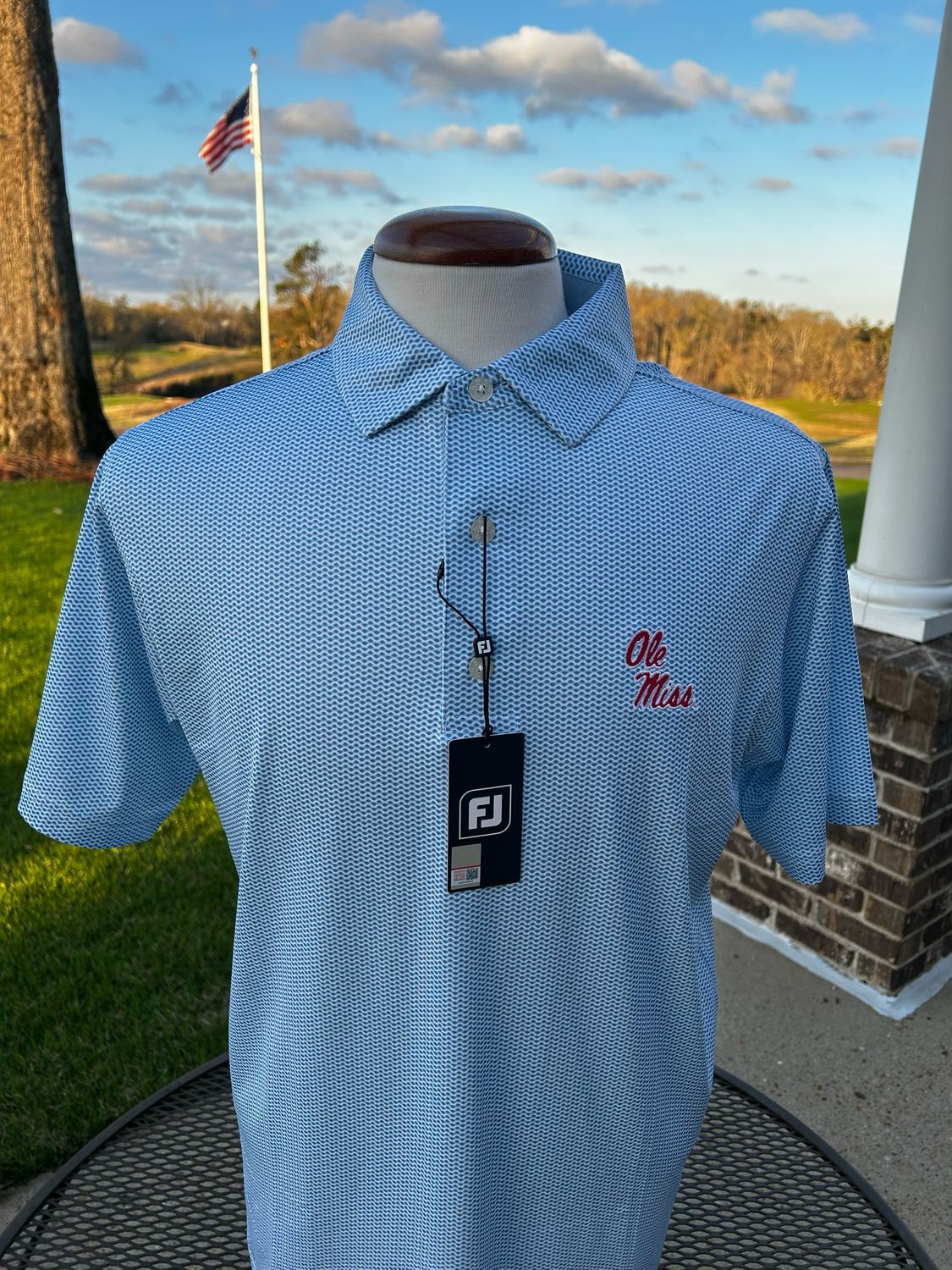 FJ Wave Print - White / Chambray / Coastal Blue