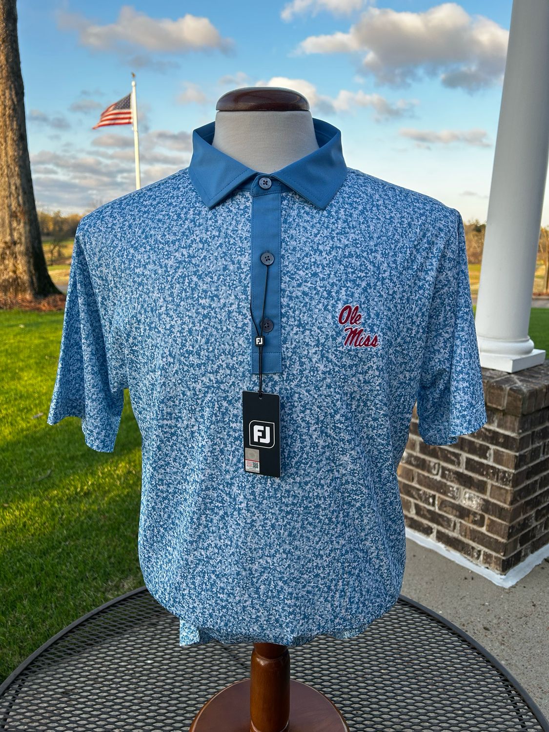 FJ Condensed Camo Lisle - White / Chambray / Coastal Blue