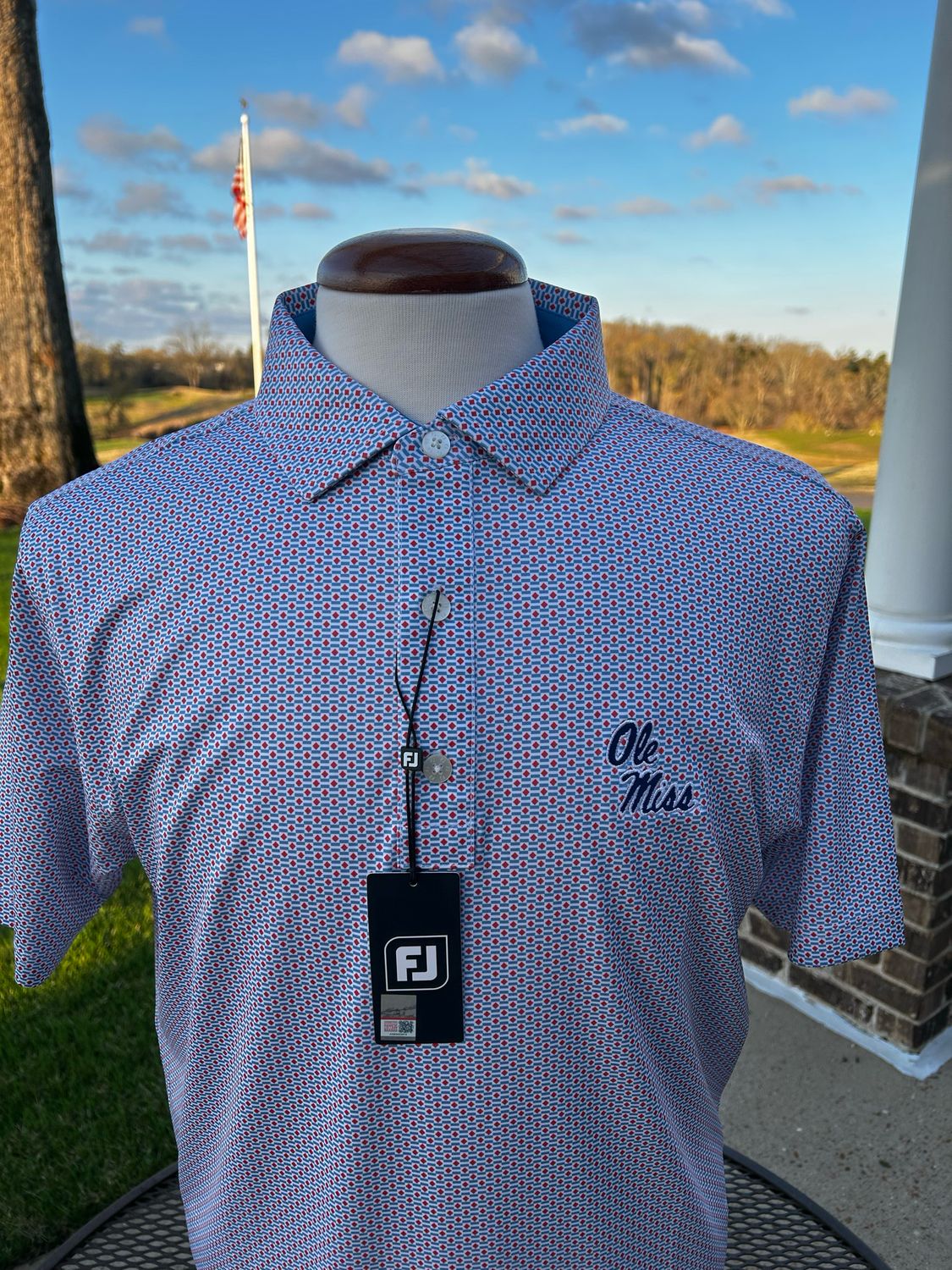 FJ Nautical Flag Lisle - Nantucket Red / Coastal Blue / White