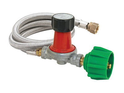 Stainless braided 30psi regulator hose for 600 &amp; 650 series