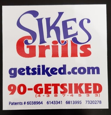 Sikes Grills replacement decal