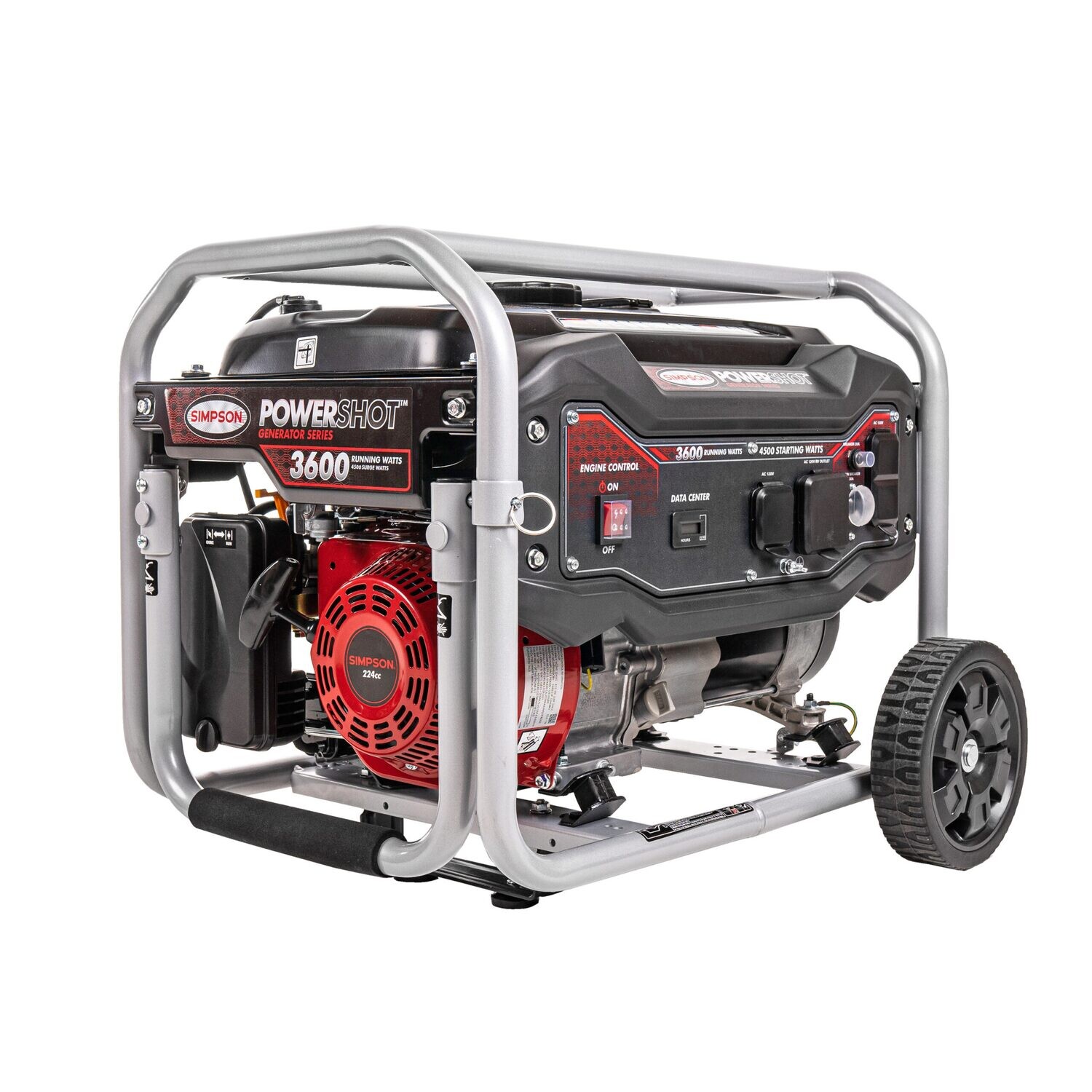 SPG3645   SIMPSON GENERATOR 224cc 120V
3,600 running watts, 4,500 starting watt