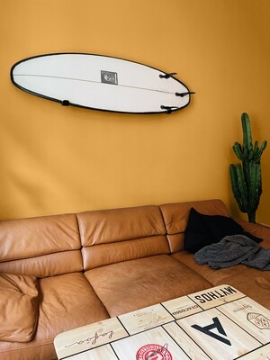 Surfboard Wandhalterung Schwarz