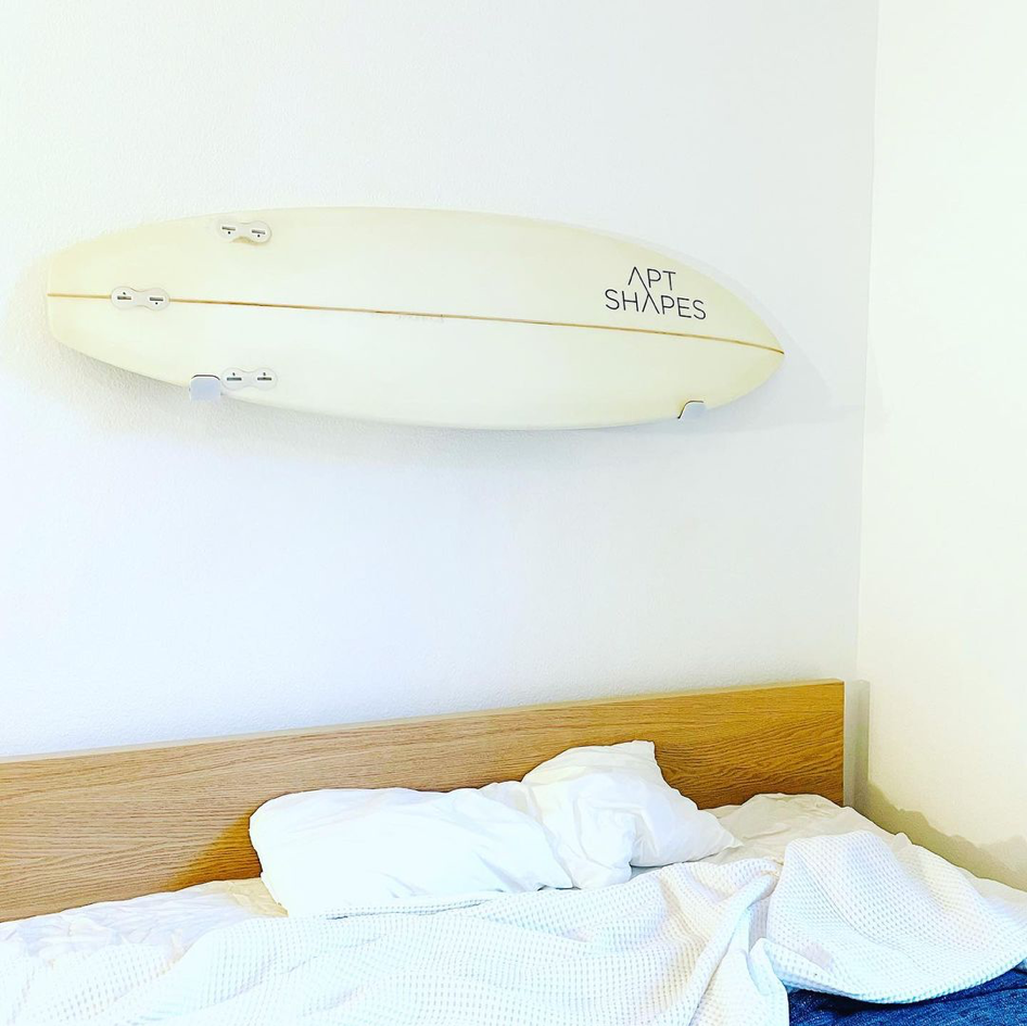 Surfboard Wandhalterung Weiss
