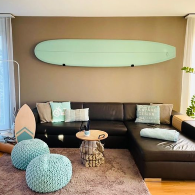 Surfboard Wandhalterung Schwarz