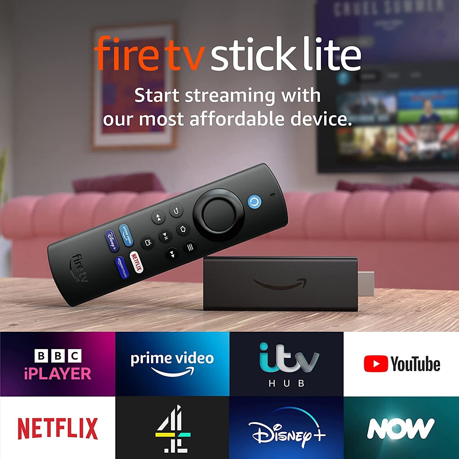 Firestick Lite with shortcut buttons (Choose Subscription Separate)